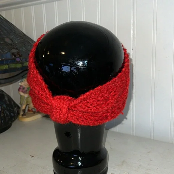 Handmade beaded Native American knitted headband